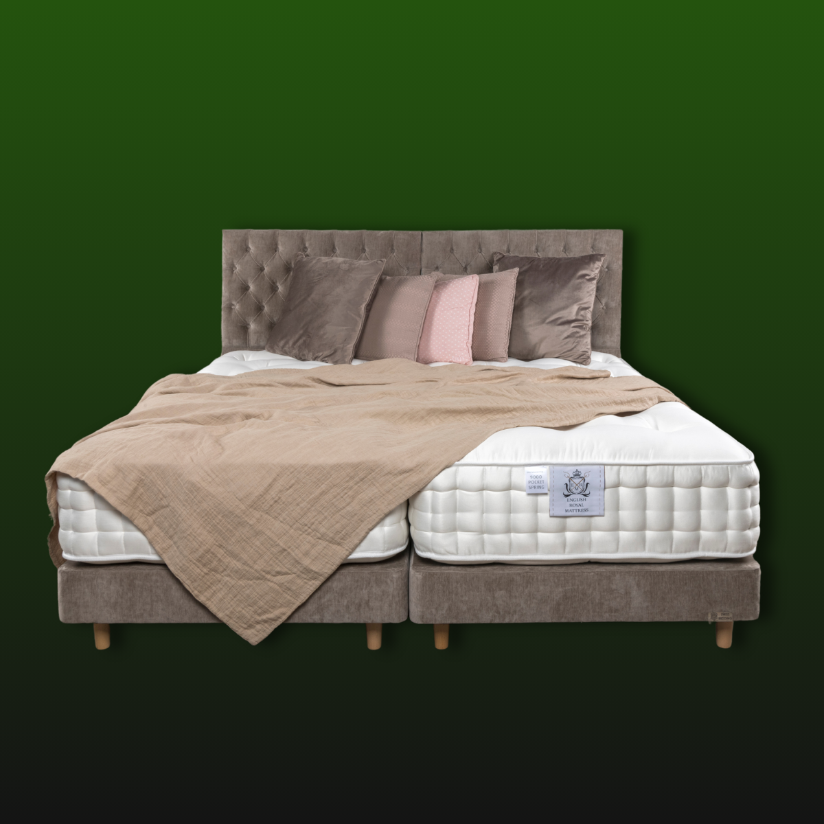 ROYAL BEDS +ENGLISH ROYAL MATTRESS 9000 POCKET