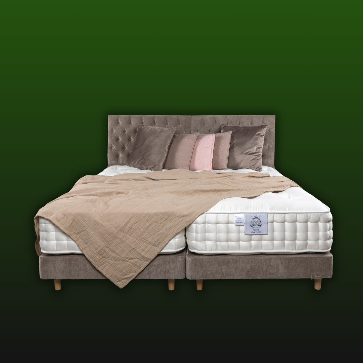 ROYAL BEDS +ENGLISH ROYAL MATTRESS 9000 POCKET